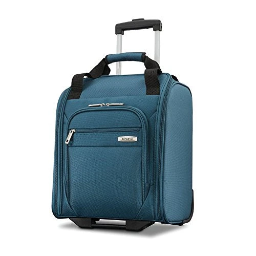 Samsonite Advena Underseat Carry On Luggage With Wheels, Teal 3 Samsonite Advena Underseat Carry On Luggage With Wheels, Teal