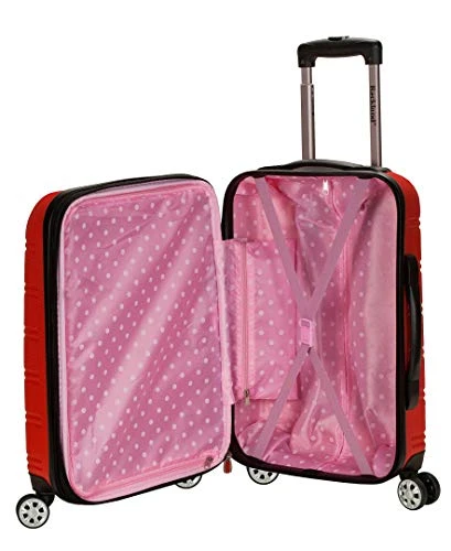 Rockland Melbourne Hardside Expandable Spinner Wheel Luggage, Red, Carry-On 20-Inch 4 Rockland Melbourne Hardside Expandable Spinner Wheel Luggage, Red, Carry-On 20-Inch - Image 2