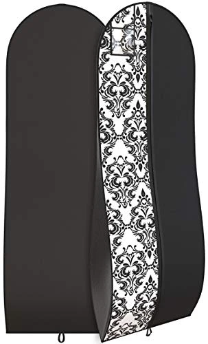 Gusseted Gown Garment Bag For Women’s Prom And Bridal Wedding Dresses - Travel Folding Loop, ID 3 Gusseted Gown Garment Bag For Women’s Prom And Bridal Wedding Dresses - Travel Folding Loop, ID