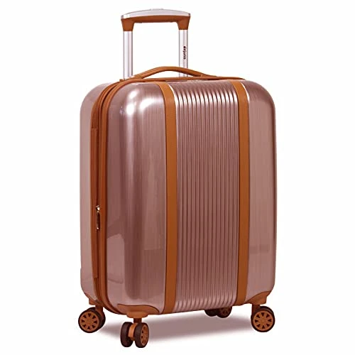 Dejuno Monroe New Generation 3-Piece Hardside Spinner TSA Lock Luggage Set, Rose Gold, One Size 9 Dejuno Monroe New Generation 3-Piece Hardside Spinner TSA Lock Luggage Set, Rose Gold, One Size - Image 7