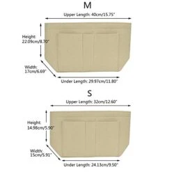 Felt Makeup Bag Organizer Insert Bag Handbag Organizer Insert Multi-functional Travel Cosmetic -Vera Bradley Shop 417AoiYD69L