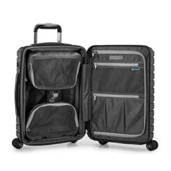 Traveler's Choice Archer Polycarbonate Hardside Spinner Luggage Set, Black, Carry-On 21-Inch -Vera Bradley Shop 417F2r6gX5L