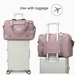 FOAN & MABLE Womens Travel Bags, Weekender Carry On For Women, Sports Gym Bag, Workout Duffel Bag, Overnight Shoulder Bag Fit 15.6 Inch Laptop Pink Large 14 FOAN & MABLE Womens Travel Bags, Weekender Carry On For Women, Sports Gym Bag, Workout Duffel Bag, Overnight Shoulder Bag Fit 15.6 Inch Laptop Pink Large -Vera Bradley Shop 417LBzVn uL