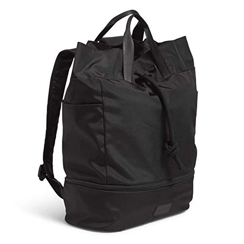 Vera Bradley Women's Recycled Lighten Up ReActive Sport Gym Bag, Black 5 Vera Bradley Women's Recycled Lighten Up ReActive Sport Gym Bag, Black - Image 3