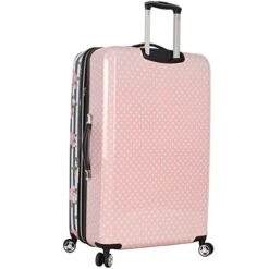 Betsey Johnson 4 Piece Designer Luggage - Expandable (ABS+PC) Hardside Lightweight Spinner Suitcases - Set Includes 15 Inch Underseat Bag, 20 Inch Carry On, 26 & 30 Inch Checked Bags (Stripe Roses) 17 Betsey Johnson 4 Piece Designer Luggage - Expandable (ABS+PC) Hardside Lightweight Spinner Suitcases - Set Includes 15 Inch Underseat Bag, 20 Inch Carry On, 26 & 30 Inch Checked Bags (Stripe Roses) -Vera Bradley Shop 417diJMi93L