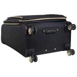 Kenneth Cole Reaction Women's Chelsea Luggage Chevron Softside 8-Wheel Spinner Expandable Suitcase Collection, Black, 24-Inch Checked -Vera Bradley Shop 417oU BUcpL