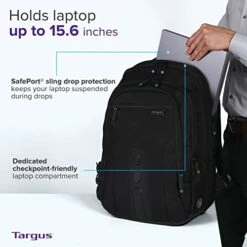 Targus Travel Laptop Backpack For 15.6 Inch Laptops, TSA Checkpoint-Friendly Carry On Travel Backpack For Women Men Business/College Laptop Bag For Work School Travel, Black (TBB013US) 13 Targus Travel Laptop Backpack For 15.6 Inch Laptops, TSA Checkpoint-Friendly Carry On Travel Backpack For Women Men Business/College Laptop Bag For Work School Travel, Black (TBB013US) -Vera Bradley Shop 4180OUo UFL