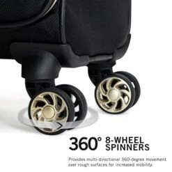 Kenneth Cole Reaction Women's Chelsea Luggage Chevron Softside 8-Wheel Spinner Expandable Suitcase Collection, Black, 20-Inch Carry On -Vera Bradley Shop 418A2RsgzeL c156f123 5a6d 4cf6 b586 a891f085f202