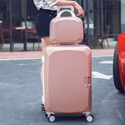 Fashion Wheels Suitcases And Travel Bags Valise Cabine Valiz Koffer Suitcase Maletas Carry On Rolling Luggage,Red,22 -Vera Bradley Shop 418K6rBGbSL