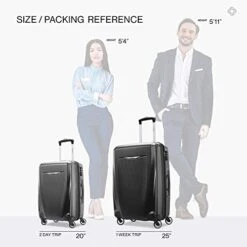 Samsonite Winfield 3 DLX Hardside Expandable Luggage With Spinners, Graphite Grey, 2-Piece Set (20/25) -Vera Bradley Shop 418QsohRhvL