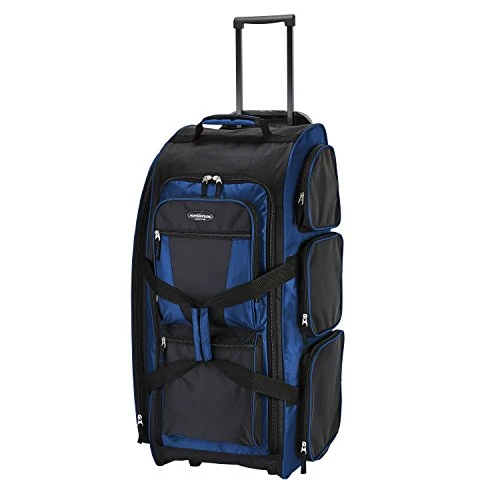 Travelers Club Luggage Travelers Club Adventure 30 Inch Rolling Multi-Pocket Upright Luggage, Neon Blue Color Option Duffel Bag One Size 3 Travelers Club Luggage Travelers Club Adventure 30 Inch Rolling Multi-Pocket Upright Luggage, Neon Blue Color Option Duffel Bag One Size