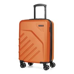 Bugatti Swiss Mobility - LGA Collection - 3 Piece Luggage Set, Lightweight And Resistant Hardside Equipped With Double 360 Degree Spinner Wheels - Made Of ABS Material - Orange -Vera Bradley Shop 418c8vmFVlL