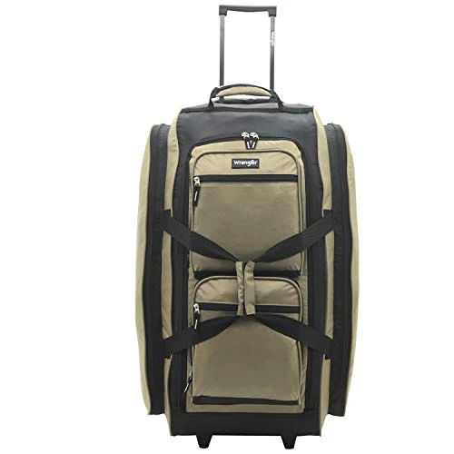 Wrangler Wesley Rolling Duffel Bag, Tannin, Large 30-Inch 8 Wrangler Wesley Rolling Duffel Bag, Tannin, Large 30-Inch - Image 6