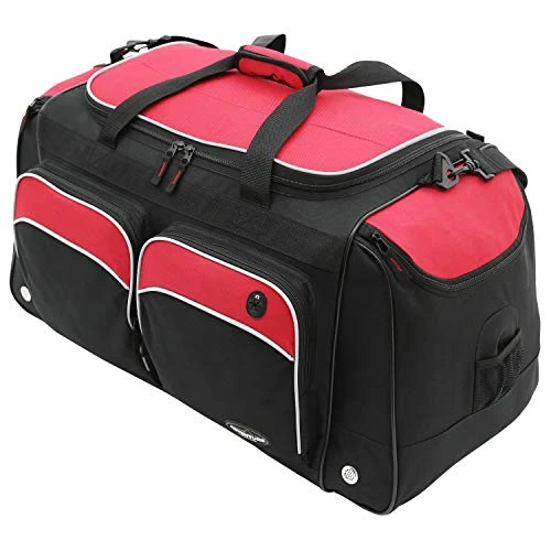 Travelers Club Adventure Travel Duffel Bag, Red, 28 Inch 6 Travelers Club Adventure Travel Duffel Bag, Red, 28 Inch - Image 4