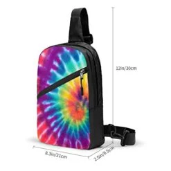 NiYoung Adults And Teen Shoulder Backpack Chest Crossbody Anti-Theft Sling Backpack Chest Bag For Travel Bike Gym, Spiral Tie Dye -Vera Bradley Shop 4196aGWCqVL
