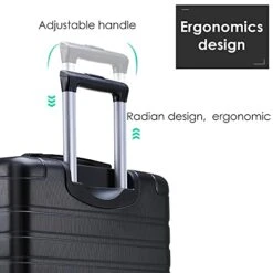 3 Piece Set Luggage Spinner Hardshell Lightweight Durable Suitcase TSA Lock, Women Men Teens Home Outdoor School Travel Carry On Luggage Sets, 20/24/28 Inch Black 14 3 Piece Set Luggage Spinner Hardshell Lightweight Durable Suitcase TSA Lock, Women Men Teens Home Outdoor School Travel Carry On Luggage Sets, 20/24/28 Inch Black -Vera Bradley Shop 419AG96xznS