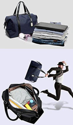 BOPAI-BO | Boston Bag Travel Tote Duffel Bag Carry On Bag Weekender Overnight Bag (Navy) 17 BOPAI-BO | Boston Bag Travel Tote Duffel Bag Carry On Bag Weekender Overnight Bag (Navy) -Vera Bradley Shop 419a7VNKfrL