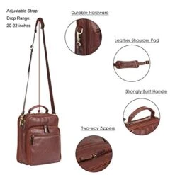 Banuce Small Vintage Full Grain Italian Leather Messenger Bag For Men Tote Satchels Crossbody Bag -Vera Bradley Shop 419fRtFTx2L