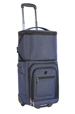 Travelers Club Top Expandable +50% Capacity Luggage With USB Port, Navy Blue, 17" Underseat Carry-On -Vera Bradley Shop 419lQ7sUw4L