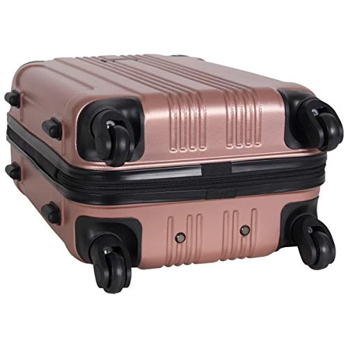 Kenneth Cole Reaction Out Of Bounds 2-Piece Hardside 4-Wheel Spinner Luggage Set: 20" Carry-On & 28" Checked Suitcase, Rose Gold 5 Kenneth Cole Reaction Out Of Bounds 2-Piece Hardside 4-Wheel Spinner Luggage Set: 20" Carry-On & 28" Checked Suitcase, Rose Gold - Image 3