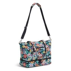 Vera Bradley Signature Cotton Deluxe Tote Travel Bag, Happy Blooms -Vera Bradley Shop 41AYS9cJqSL