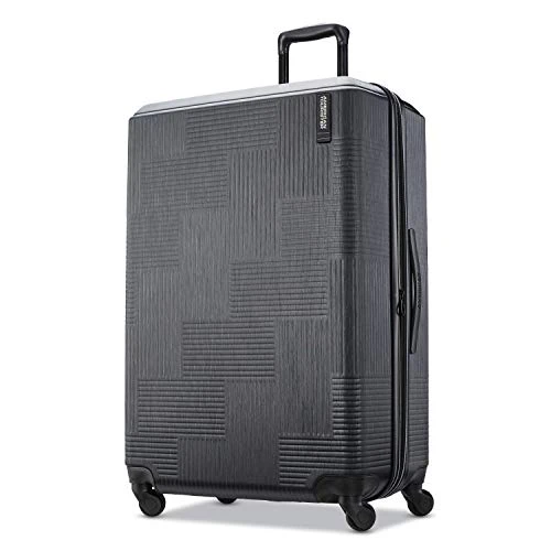 American Tourister Stratum XLT Expandable Hardside Luggage With Spinner Wheels, Jet Black, Checked-Large 28-Inch 3 American Tourister Stratum XLT Expandable Hardside Luggage With Spinner Wheels, Jet Black, Checked-Large 28-Inch