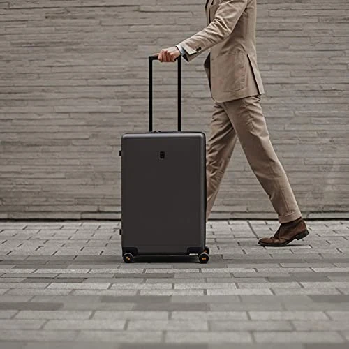 LEVEL8 Luminous Textured Medium Checked Luggage, 24β Hardshell Suitcase, Lightweight PC Textured Hardside Spinner Trolley For Luggage, TSA Approved Checked Luggage With 8 Spinner Wheels, Dark Grey, 24-Inch Checked-In 10 LEVEL8 Luminous Textured Medium Checked Luggage, 24β Hardshell Suitcase, Lightweight PC Textured Hardside Spinner Trolley For Luggage, TSA Approved Checked Luggage With 8 Spinner Wheels, Dark Grey, 24-Inch Checked-In - Image 8