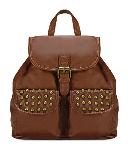 Scarleton Trendy Studded Jacquard Backpack H200304 - Brown 4 Scarleton Trendy Studded Jacquard Backpack H200304 - Brown - Image 2