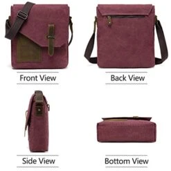 Small Messenger Bag For Women,VASCHY Vintage Canvas Leather Lightweight Crossbody Bag Burgundy 11 Small Messenger Bag For Women,VASCHY Vintage Canvas Leather Lightweight Crossbody Bag Burgundy -Vera Bradley Shop 41AzEGctDrL