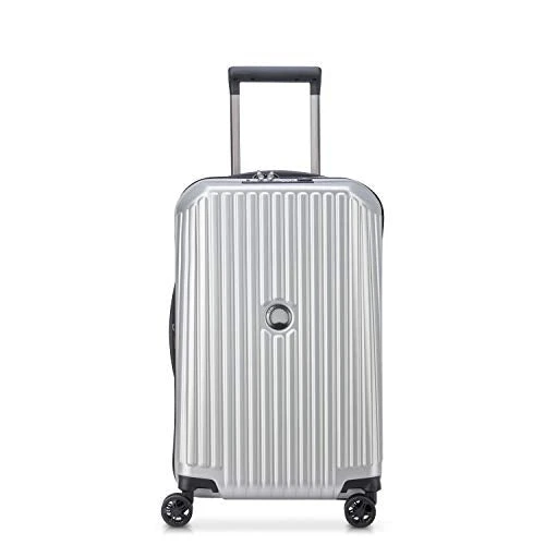 DELSEY Paris Securitime Expandable Luggage With Spinner Wheels, Silver, Carry-On 19 Inch 3 DELSEY Paris Securitime Expandable Luggage With Spinner Wheels, Silver, Carry-On 19 Inch