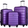 Merax 3 Pcs Luggage Set Expandable Hardside Lightweight Spinner Suitcase With TSA Lock [Upgraded Version] (Purple) -Vera Bradley Shop 41B8r4dmtoL 270a29e3 ee90 4f51 86e9 fdb2c4680123