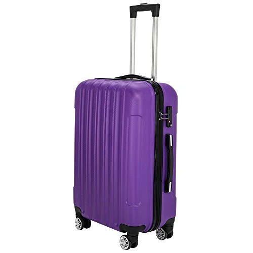SSLine 3-in-1 Multifunctional Suitcase Luggage Set Large Capacity Traveling Storage ABS Expandable Spinner Hardside Suitcase Lightweight 4 Wheel Portable Travel Bag 20" / 24" / 28" Purple 4 SSLine 3-in-1 Multifunctional Suitcase Luggage Set Large Capacity Traveling Storage ABS Expandable Spinner Hardside Suitcase Lightweight 4 Wheel Portable Travel Bag 20" / 24" / 28" Purple - Image 2