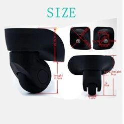 AngelReally Replacement Luggage Suitcase Wheels, 360 Degree Swivel Caster Wheel Outdoor Luggage Travel Suitcase Wheels Replacement Wheel For Suitcase Repair (Luggage Suitcase Wheels), 27 15 AngelReally Replacement Luggage Suitcase Wheels, 360 Degree Swivel Caster Wheel Outdoor Luggage Travel Suitcase Wheels Replacement Wheel For Suitcase Repair (Luggage Suitcase Wheels), 27 -Vera Bradley Shop 41BItSbmj6L