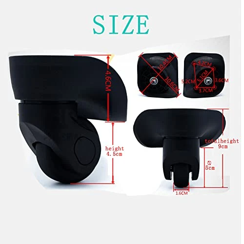 AngelReally Replacement Luggage Suitcase Wheels, 360 Degree Swivel Caster Wheel Outdoor Luggage Travel Suitcase Wheels Replacement Wheel For Suitcase Repair (Luggage Suitcase Wheels), 27 9 AngelReally Replacement Luggage Suitcase Wheels, 360 Degree Swivel Caster Wheel Outdoor Luggage Travel Suitcase Wheels Replacement Wheel For Suitcase Repair (Luggage Suitcase Wheels), 27 - Image 7
