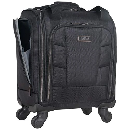 Kenneth Cole Reaction 18" Lightweight Multi-Pocket Anti-Theft RFID 14.1" Laptop & Tablet Underseater Carry-On With USB Charging Port, Black 12 Kenneth Cole Reaction 18" Lightweight Multi-Pocket Anti-Theft RFID 14.1" Laptop & Tablet Underseater Carry-On With USB Charging Port, Black - Image 10
