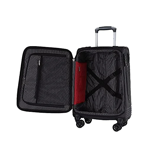 Cloe Carry-On 20 Inch Luggage With 360º-spinner Wheels In Black Color 10 Cloe Carry-On 20 Inch Luggage With 360º-spinner Wheels In Black Color - Image 8