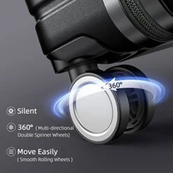 BEOW Expandable Luggage Sets Clearance 3 Piece Hardshell Lightweight PC+ABS Suitcase Spinner Wheels TSA Lock Black 14 BEOW Expandable Luggage Sets Clearance 3 Piece Hardshell Lightweight PC+ABS Suitcase Spinner Wheels TSA Lock Black -Vera Bradley Shop 41Bu16HzA9L