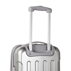 Travelers Club Polaris Hardside Metallic Spinner Luggage, Silver, Carry-On 20-Inch -Vera Bradley Shop 41ByV xYN3L