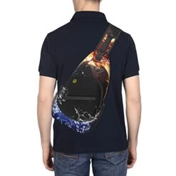 Fftian Squash Ball In Fire Flames And Splashing Water Sling Backpack,Travel Hiking Daypack Pattern Rope Crossbody Shoulder Bag -Vera Bradley Shop 41CFm ZkIQS