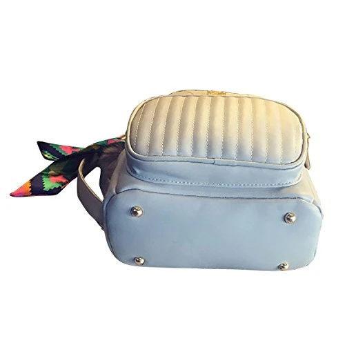 ABage Women's Leather Backpack Purse College School Travel Casual Daypack Handbag, Grey 6 ABage Women's Leather Backpack Purse College School Travel Casual Daypack Handbag, Grey - Image 4