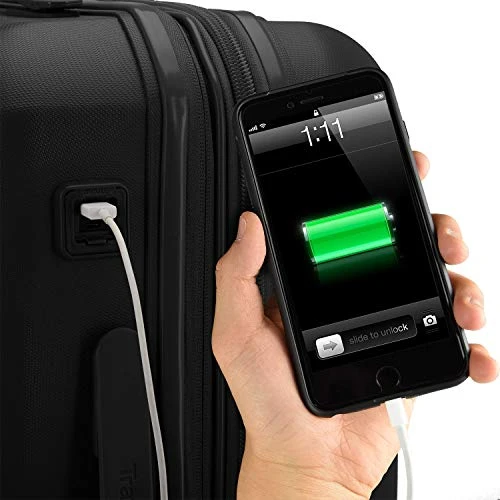 Traveler's Choice Pagosa Indestructible Hardshell Expandable Spinner Luggage, Black, Carry-on 22-Inch 5 Traveler's Choice Pagosa Indestructible Hardshell Expandable Spinner Luggage, Black, Carry-on 22-Inch - Image 3