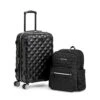 Kenneth Cole Reaction Diamond Tower Luggage Collection Lightweight Hardside Expandable 8-Wheel Spinner Travel Suitcase, Black, 2pc Bundle (Carry On+Backpack) 2 Kenneth Cole Reaction Diamond Tower Luggage Collection Lightweight Hardside Expandable 8-Wheel Spinner Travel Suitcase, Black, 2pc Bundle (Carry On+Backpack) -Vera Bradley Shop 41DT6vNS4UL