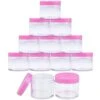 Beauticom 60 Grams/60 ML (2 Oz) Round Clear Leak Proof Plastic Container Jars With Pink Lids For Travel Storage Makeup Cosmetic Lotion Scrubs Creams Oils Salves Ointments (12 Jars) 2 Beauticom 60 Grams/60 ML (2 Oz) Round Clear Leak Proof Plastic Container Jars With Pink Lids For Travel Storage Makeup Cosmetic Lotion Scrubs Creams Oils Salves Ointments (12 Jars) -Vera Bradley Shop 41DTjtWZ8iL
