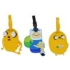 Set Of 3 - Super Cute Kawaii Cartoon Silicone Travel Luggage Id Tag For Bags (Adventure Time)