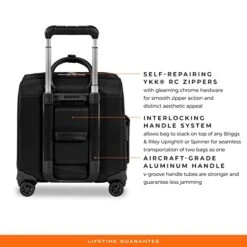 Briggs & Riley Rhapsody Softside Underseat Carry On Cabin Spinner, Black, Wide 16-Inch 31 Briggs & Riley Rhapsody Softside Underseat Carry On Cabin Spinner, Black, Wide 16-Inch -Vera Bradley Shop 41DoPvO9oUL