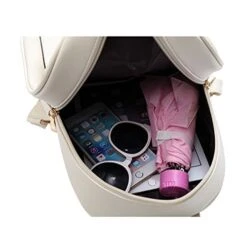 ABage Backpack Purse Set Of 4 Pieces School Daypack Handbag Shoulder Bags, Beige -Vera Bradley Shop 41E5ac IECL