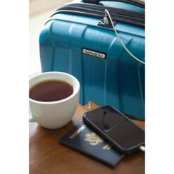 Samsonite Centric 2 Hardside Expandable Luggage With Spinner Wheels, Caribbean Blue, Carry-On 20-Inch -Vera Bradley Shop 41E6nTQSOWL