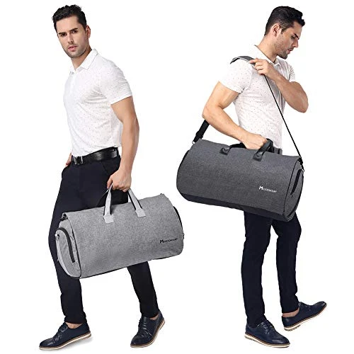 Convertible Garment Bag With Shoulder Strap, Modoker Carry On Garment Duffel Bag For Men Women - 2 In 1 Hanging Suitcase Suit Travel Bags (Black) 4 Convertible Garment Bag With Shoulder Strap, Modoker Carry On Garment Duffel Bag For Men Women - 2 In 1 Hanging Suitcase Suit Travel Bags (Black) - Image 2