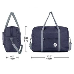 For Spirit Airlines Foldable Travel Duffel Bag Tote Carry On Luggage Sport Duffle Weekender Overnight For Women And Girls (3112 Dark Blue ( With Shoulder Strap)) 10 For Spirit Airlines Foldable Travel Duffel Bag Tote Carry On Luggage Sport Duffle Weekender Overnight For Women And Girls (3112 Dark Blue ( With Shoulder Strap)) -Vera Bradley Shop 41EPXF06uKS