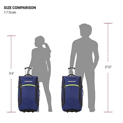 SwissGear Extra Large Lightweight Rolling Duffel, Blue/Green 6 SwissGear Extra Large Lightweight Rolling Duffel, Blue/Green - Image 4